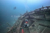 Divers on the wreck