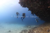 Divers under stern area